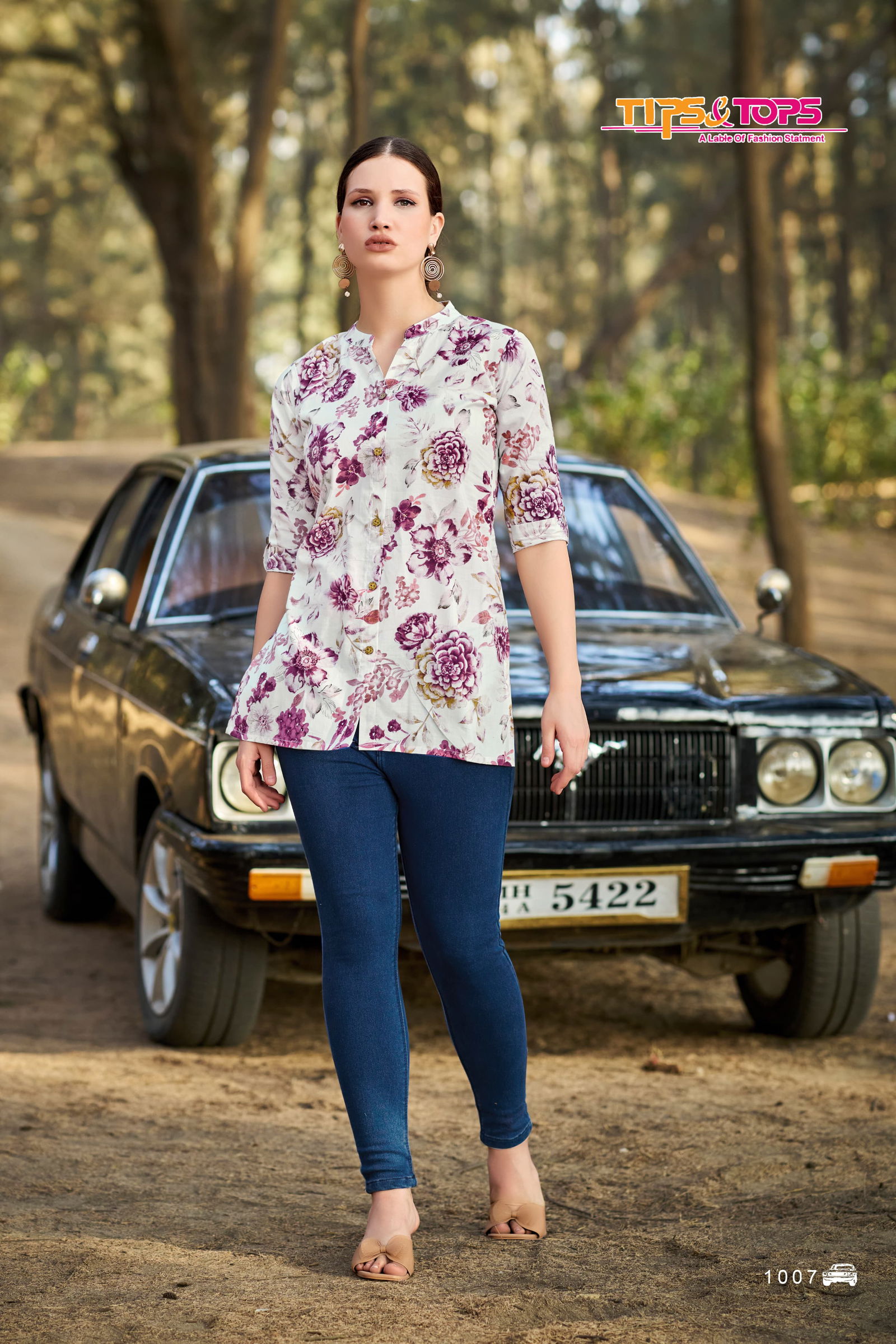 Cotton Shorties Vol 7 By Tips And Tops Cotton Printed Ladies Top Orders In India